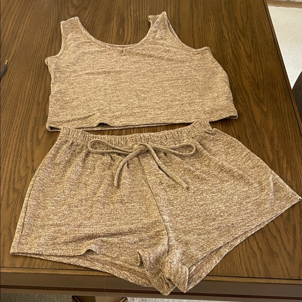 Cozy Tan Sleepwear Set